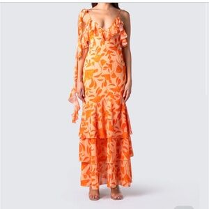 Finesse Olga Orange Dress